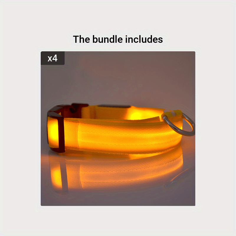 Collare Luminoso Regolabile per Cani – Sicurezza Notturna e Visibilità