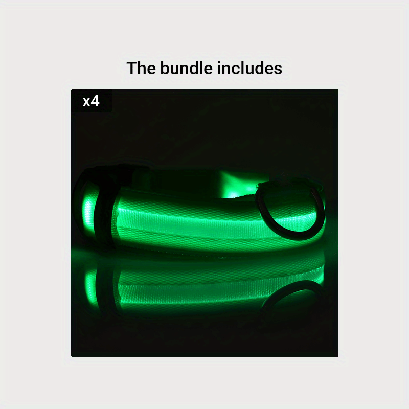 Collare Luminoso Regolabile per Cani – Sicurezza Notturna e Visibilità