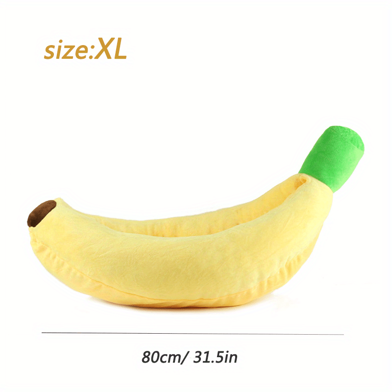 Comoda cuccia a forma di banana - lavabile e resistente