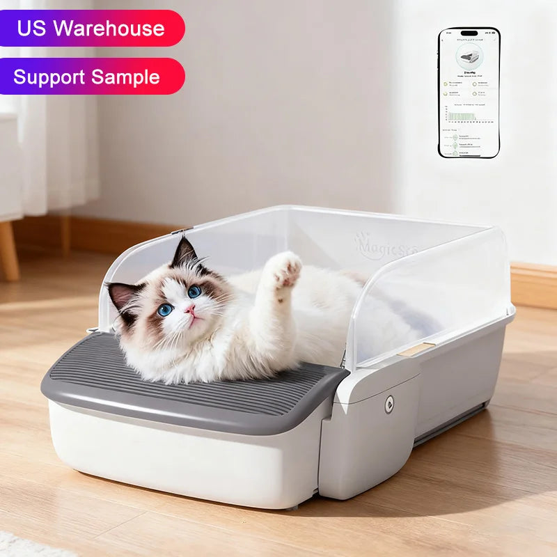 Lettiera automatica e autopulente per gatti