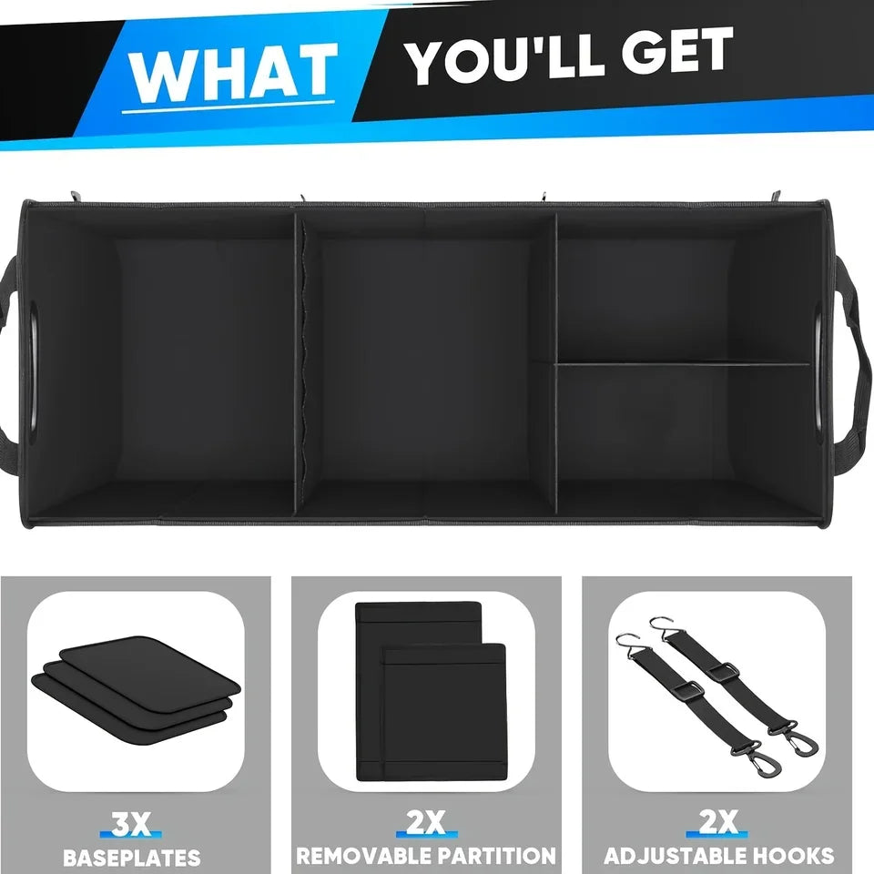 Portaoggetti per animali domestici da viaggio per bagagli di grandi dimensioni con 5 scomparti e maniglia rinforzata con cinghie di fissaggio