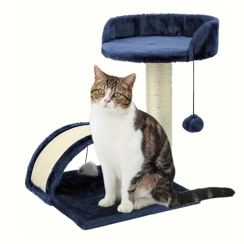 Arco tiragraffi in peluche per gatti