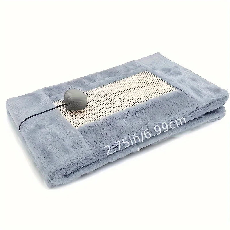 Cuccia e tiragraffi per gatto