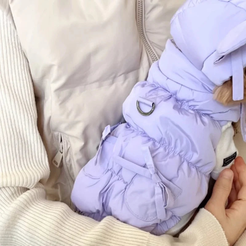 Cappotto invernale imbottito per cani