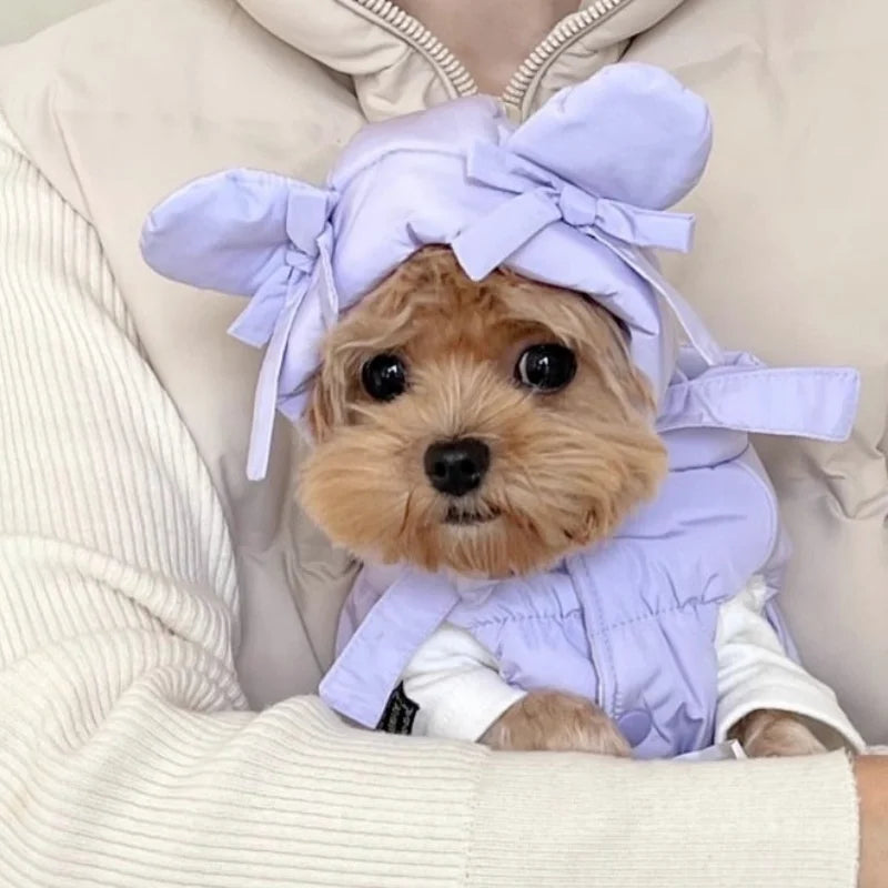 Cappotto invernale imbottito per cani