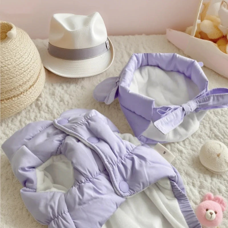 Cappotto invernale imbottito per cani