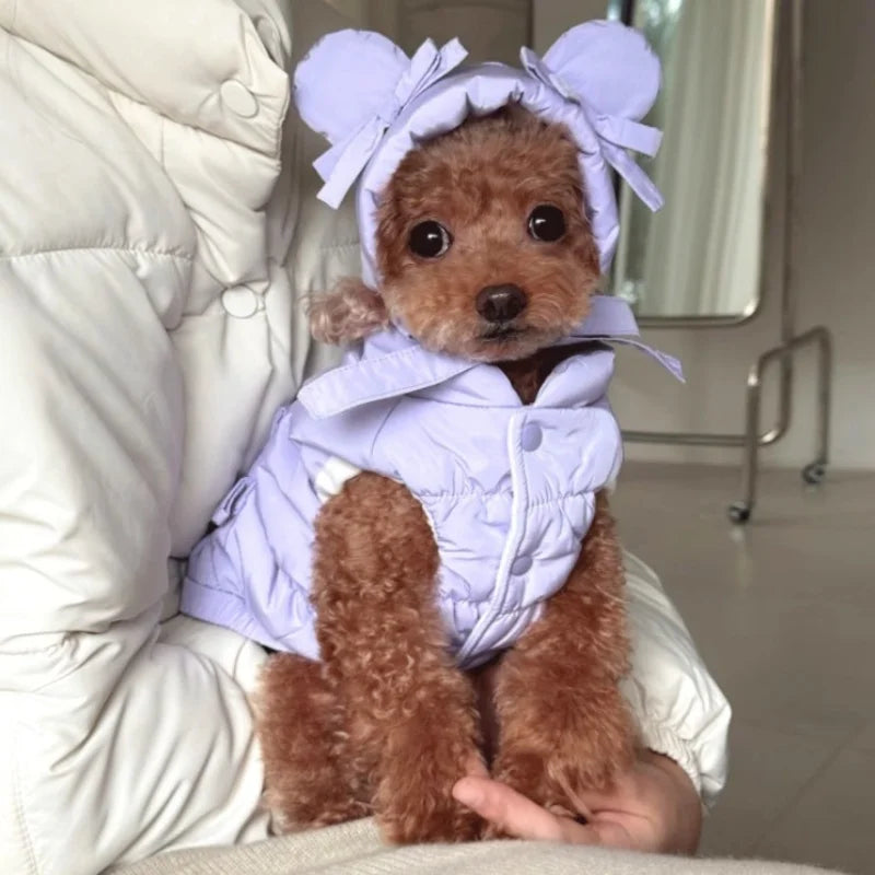 Cappotto invernale imbottito per cani