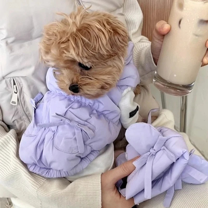 Cappotto invernale imbottito per cani