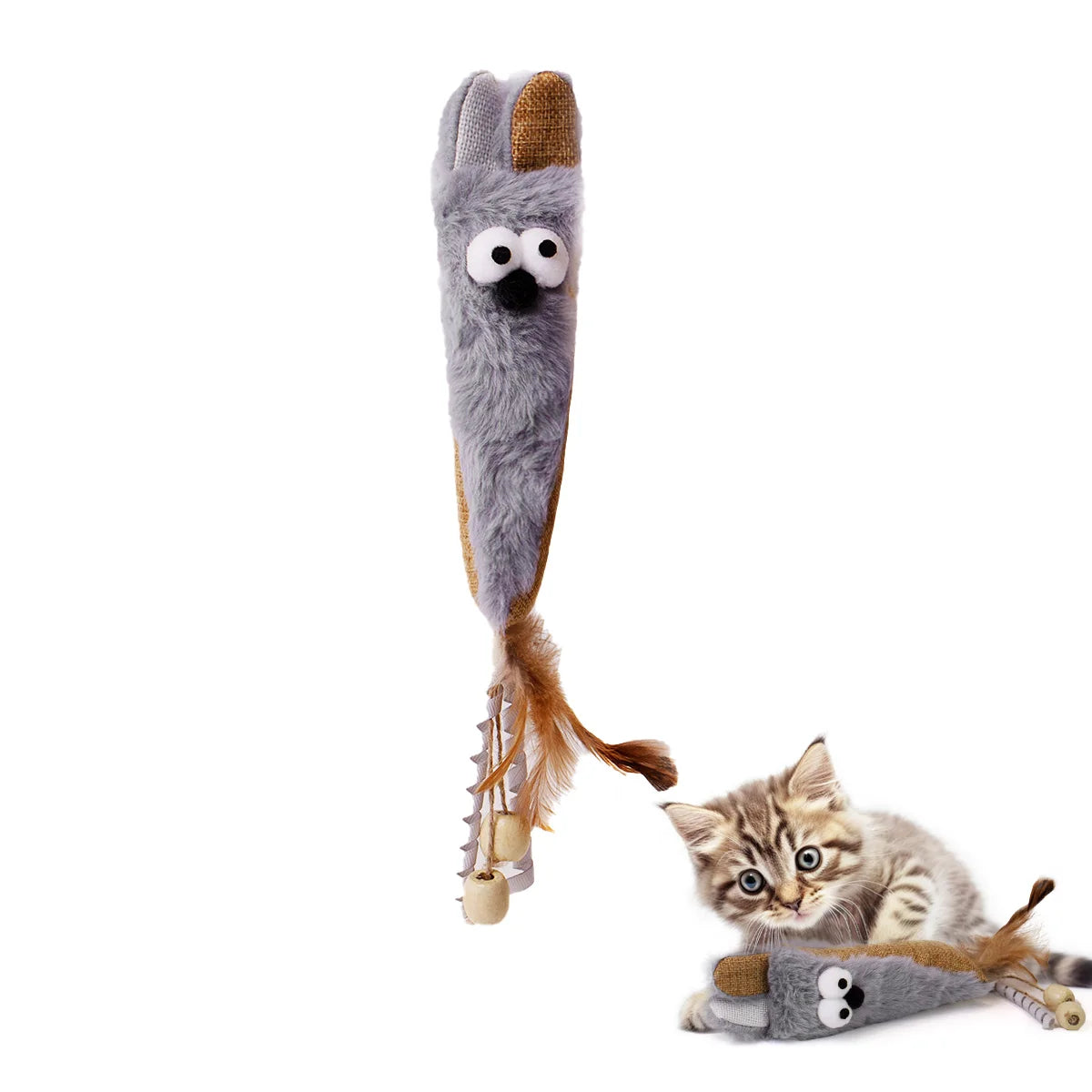 Giocattoli per gatti con topo interattivo elettrico