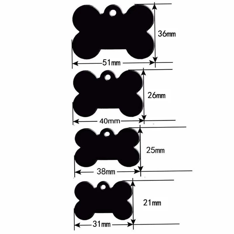Targhetta identificative per cani e gatti - 20 pezzi