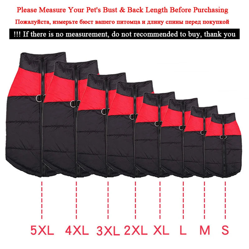 Gilet impermeabile per animali domestici - Giacca con cerniera per cani di taglia piccola, media e grande