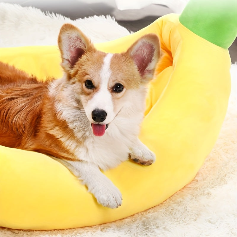 Comoda cuccia a forma di banana - lavabile e resistente