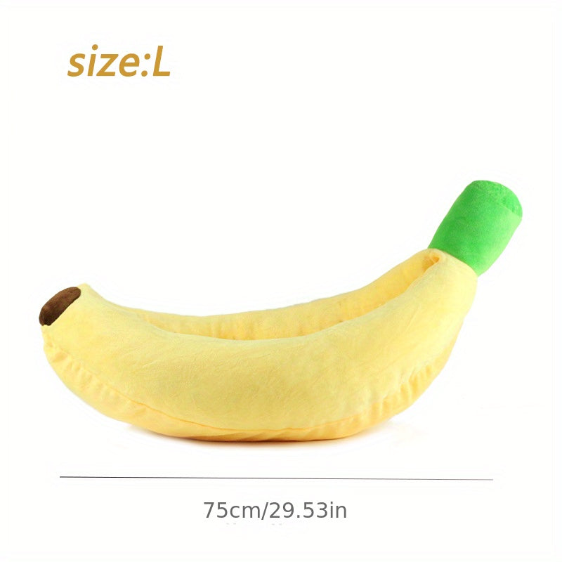 Comoda cuccia a forma di banana - lavabile e resistente